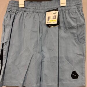 Puma Men's Sky Blue Athletic Shorts